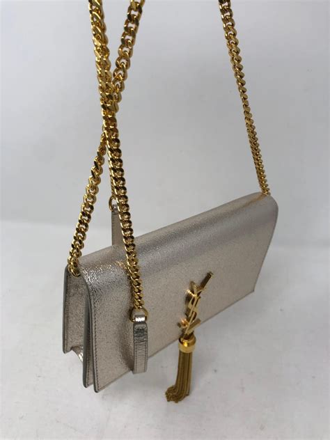 ysl kate bag silver